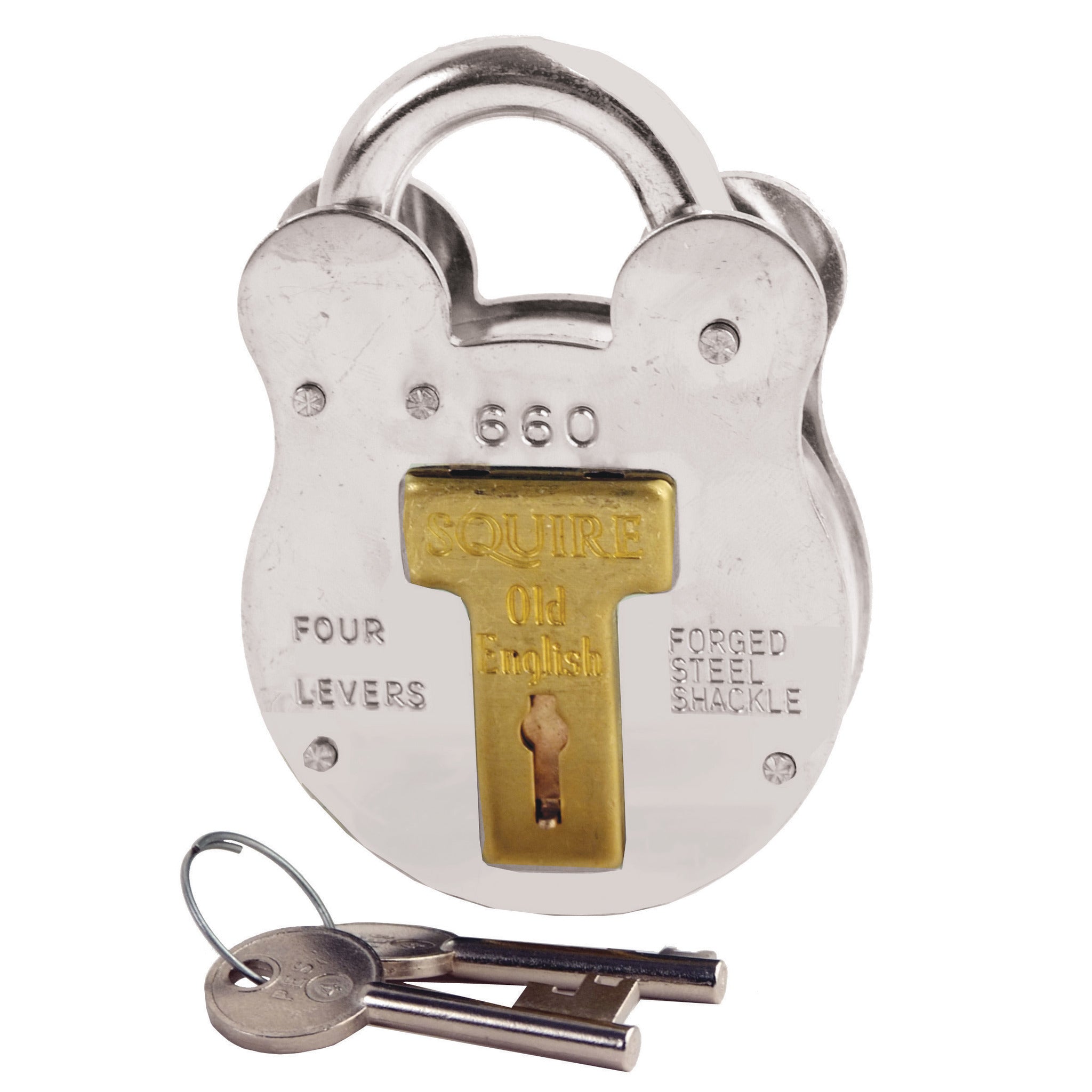 Padlock Old English Patt 4 Lever