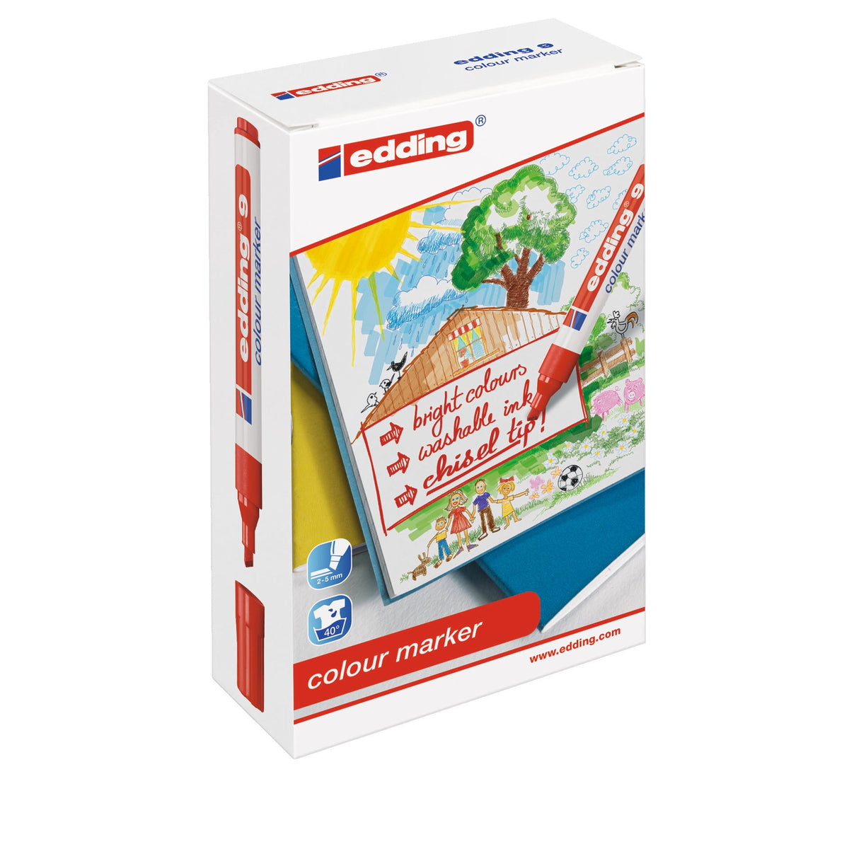 Colormarker Ast/Col Chisel Nib Pk12