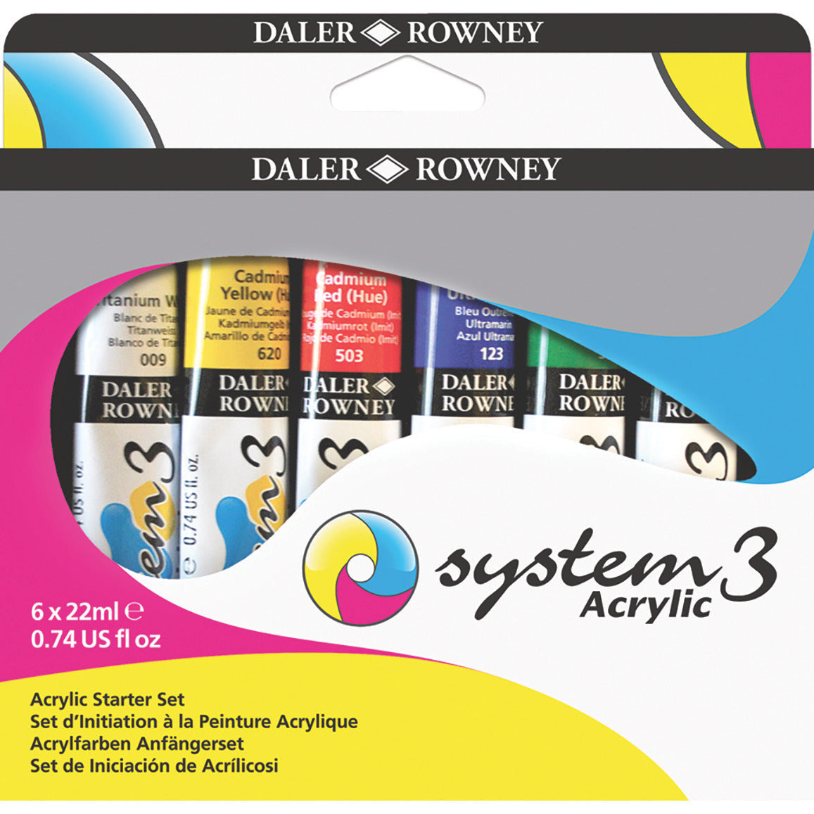 System 3 Acrylic Starter Set 22Mlx6
