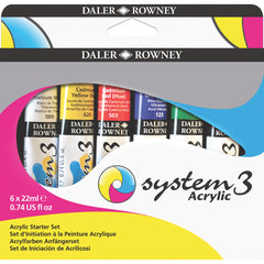 System 3 Acrylic Starter Set 22Mlx6