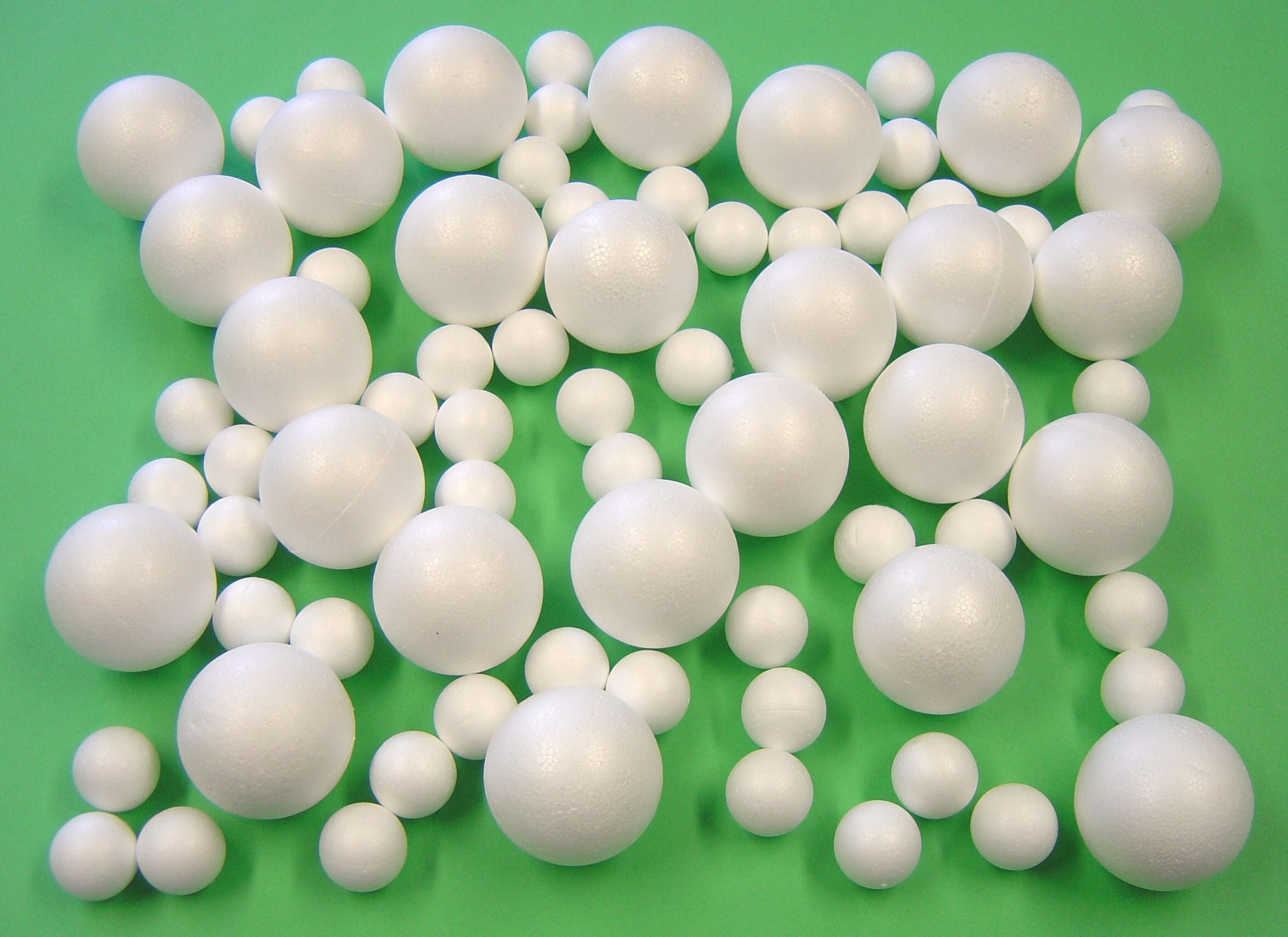 Assorted Polystyrene Balls Pk 75