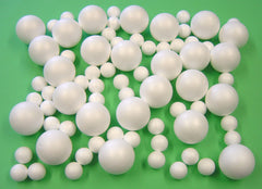 Assorted Polystyrene Balls Pk 75