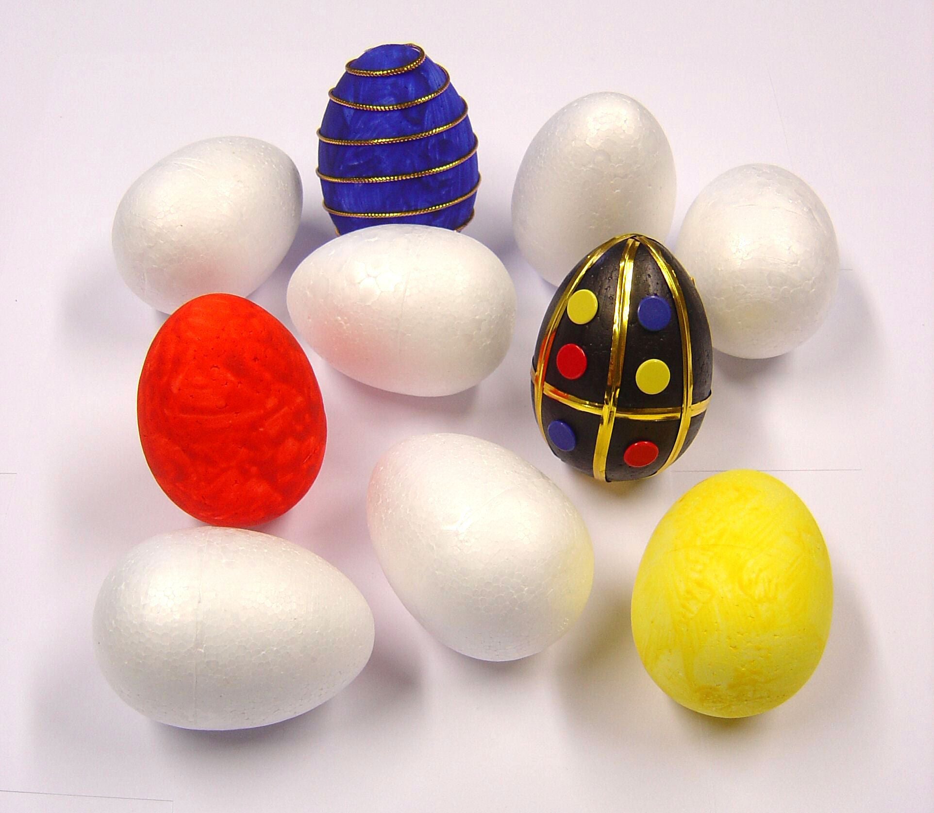 Polystyrene Eggs 78mm Pack 10