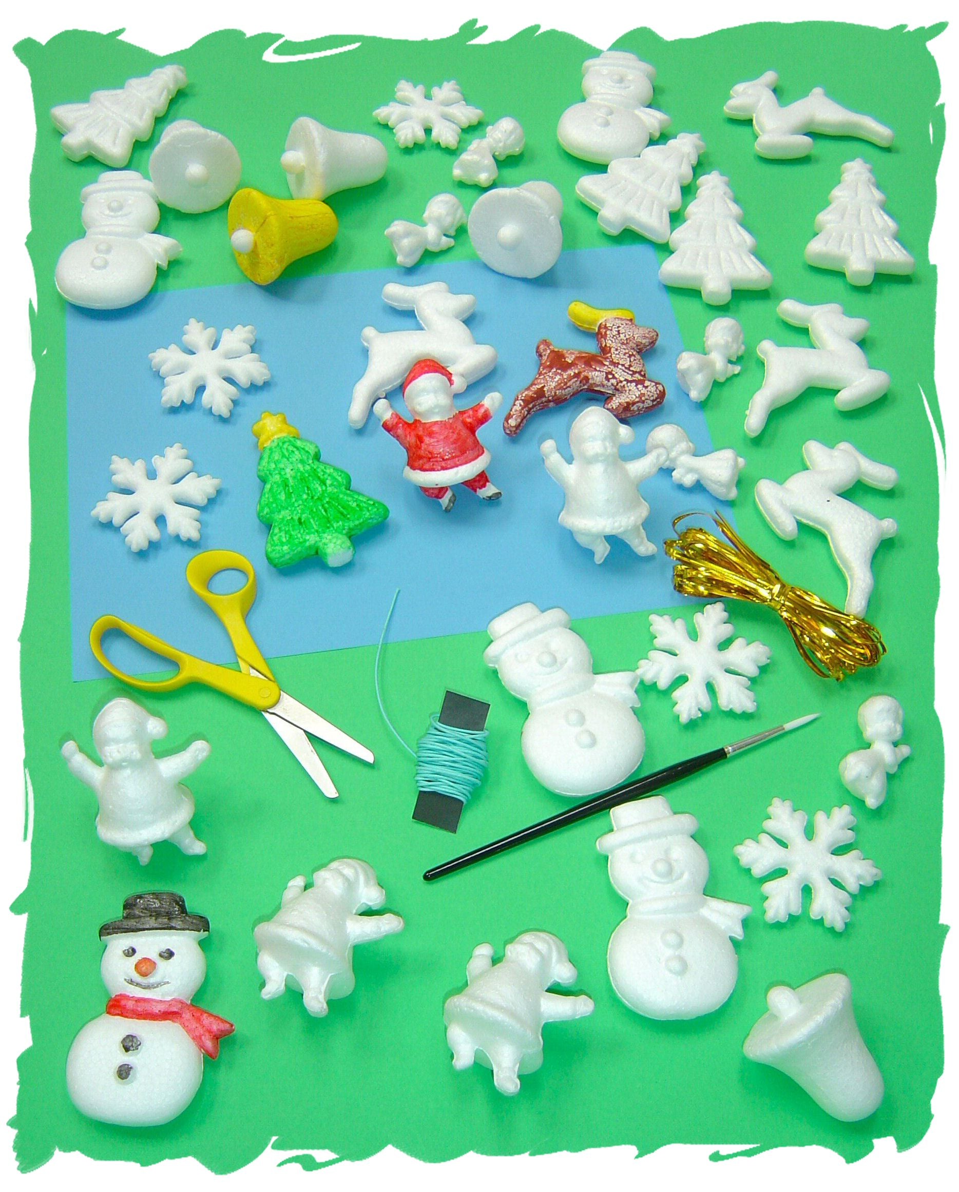 Polystyrene Xmas Shapes Pk 35