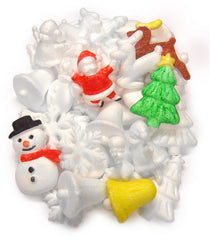 Polystyrene Xmas Shapes Pk 35
