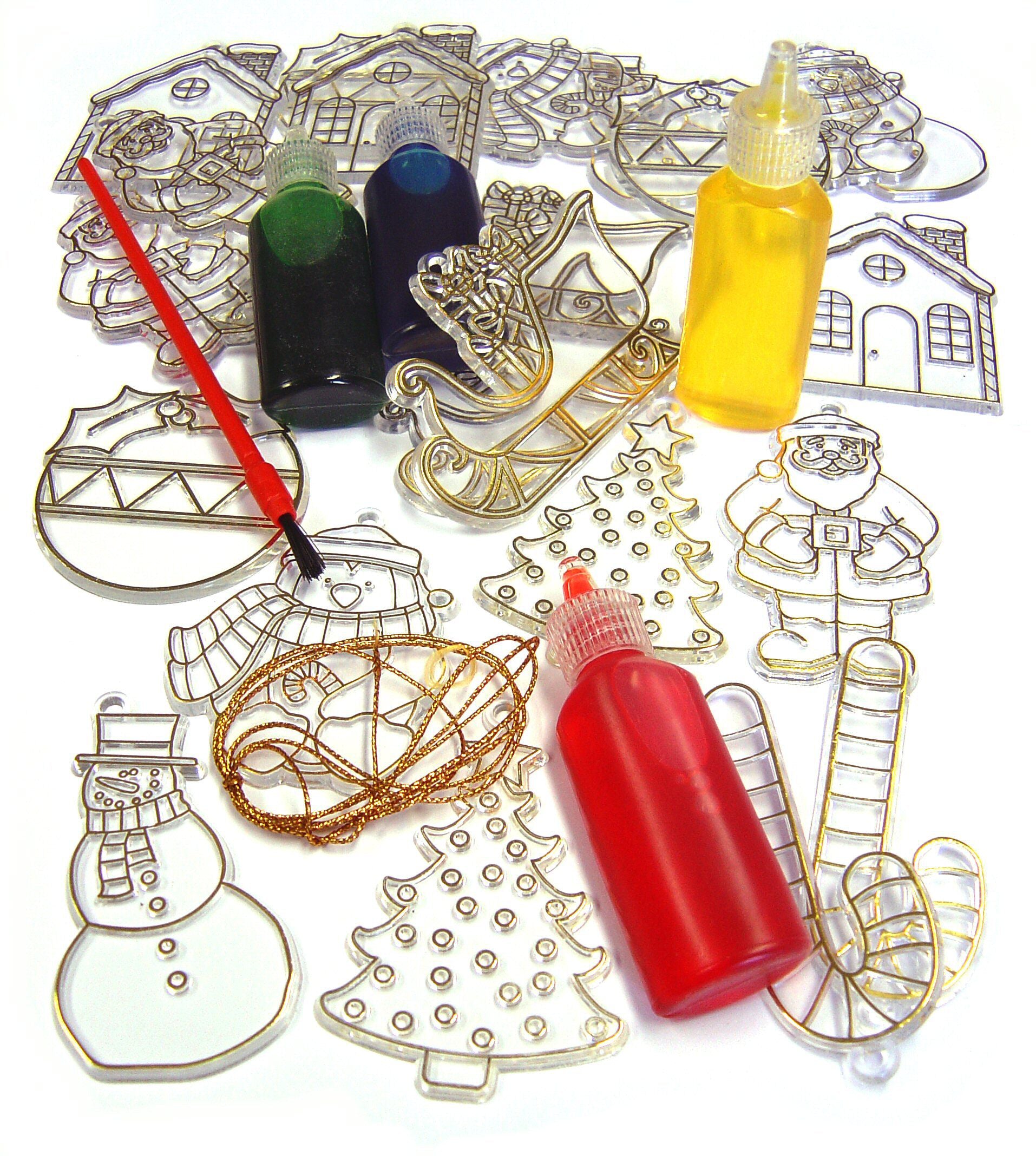 Xmas Glass Paint Set exc. Paint