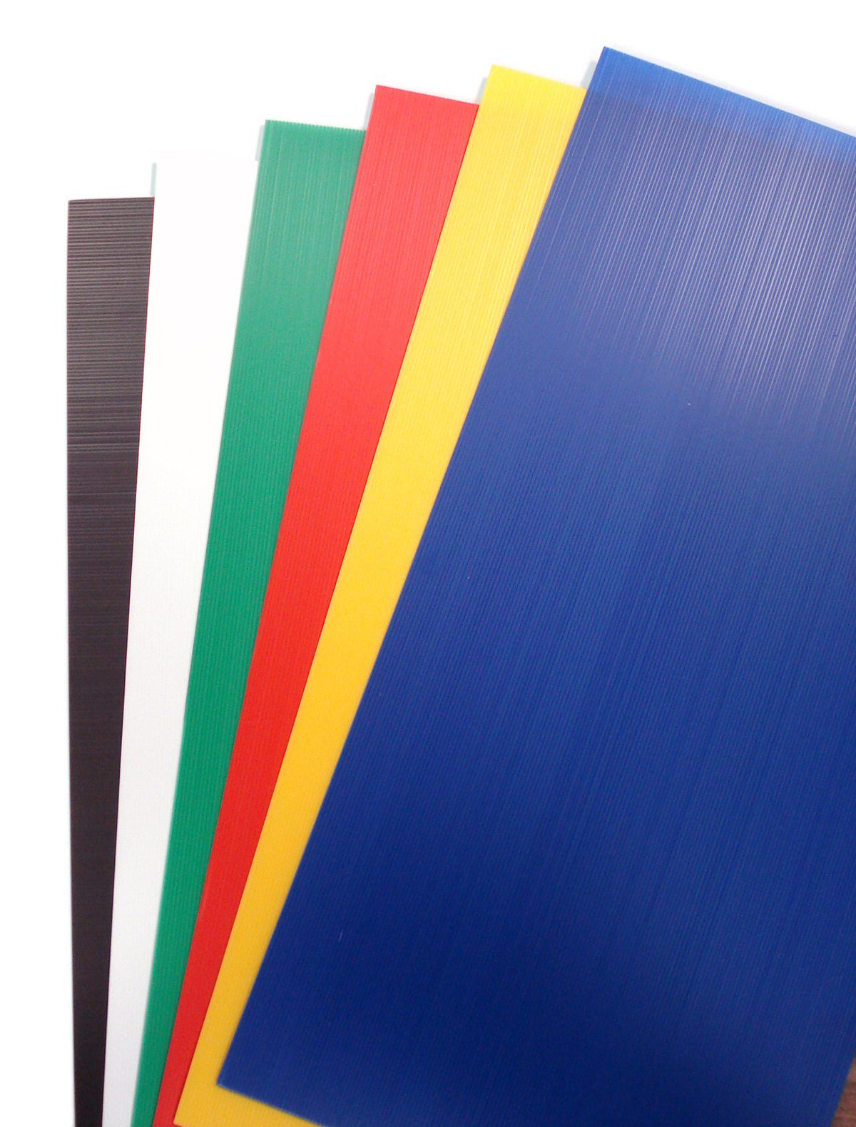 Fluted Plastic Sheets Pack 6