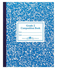 PAPER COMP BOOK 9.75X7.75 GRADE 2 BLUE 50 SHTS