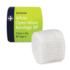 Bandage Open Weave Cotton 5M X 25Mm