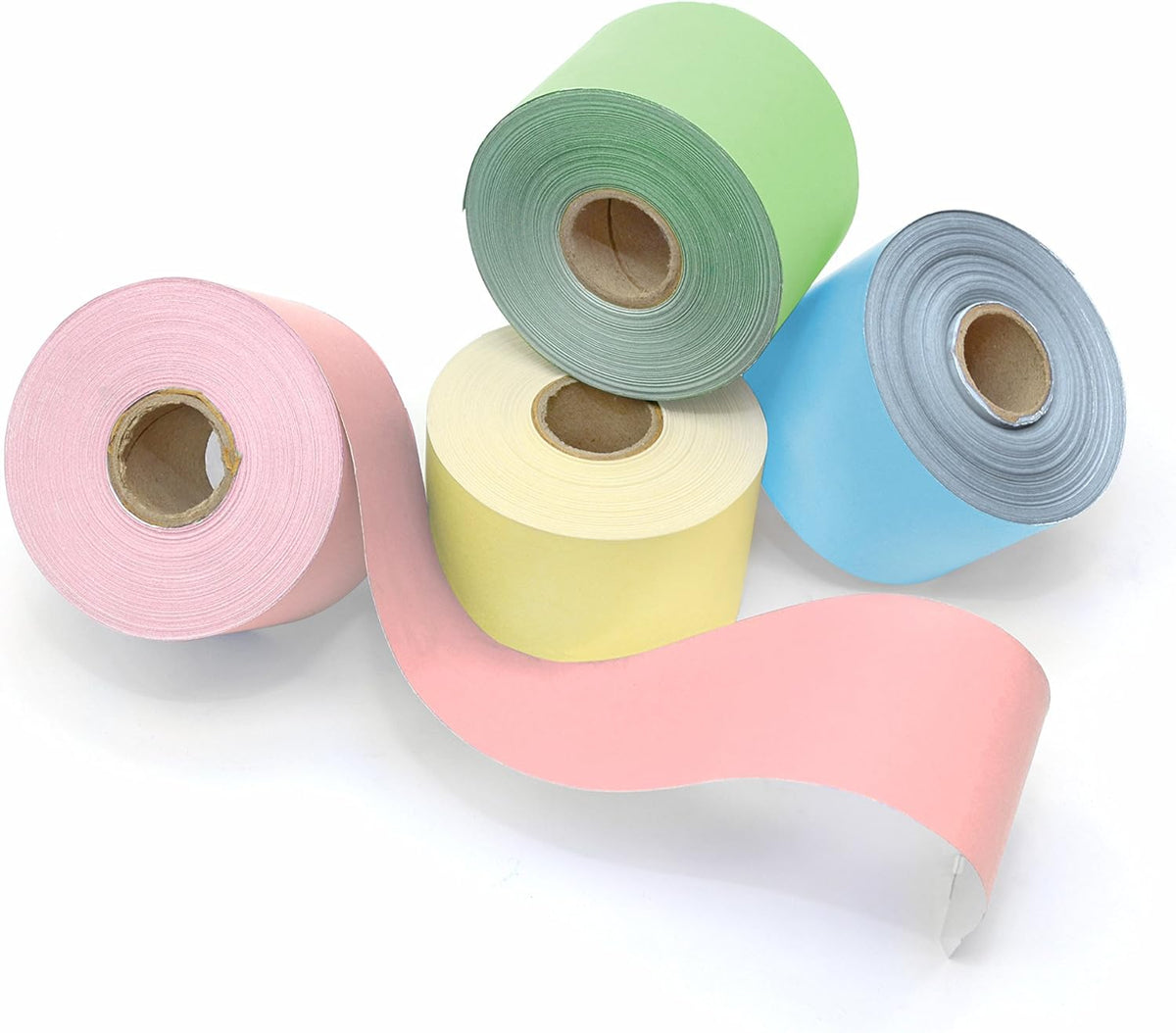 SCO DECORATIVE BORDER ROLL STRAIGHT CUT 48MMX50M ASSORTED PASTELS 4PCS -Min Qty 1