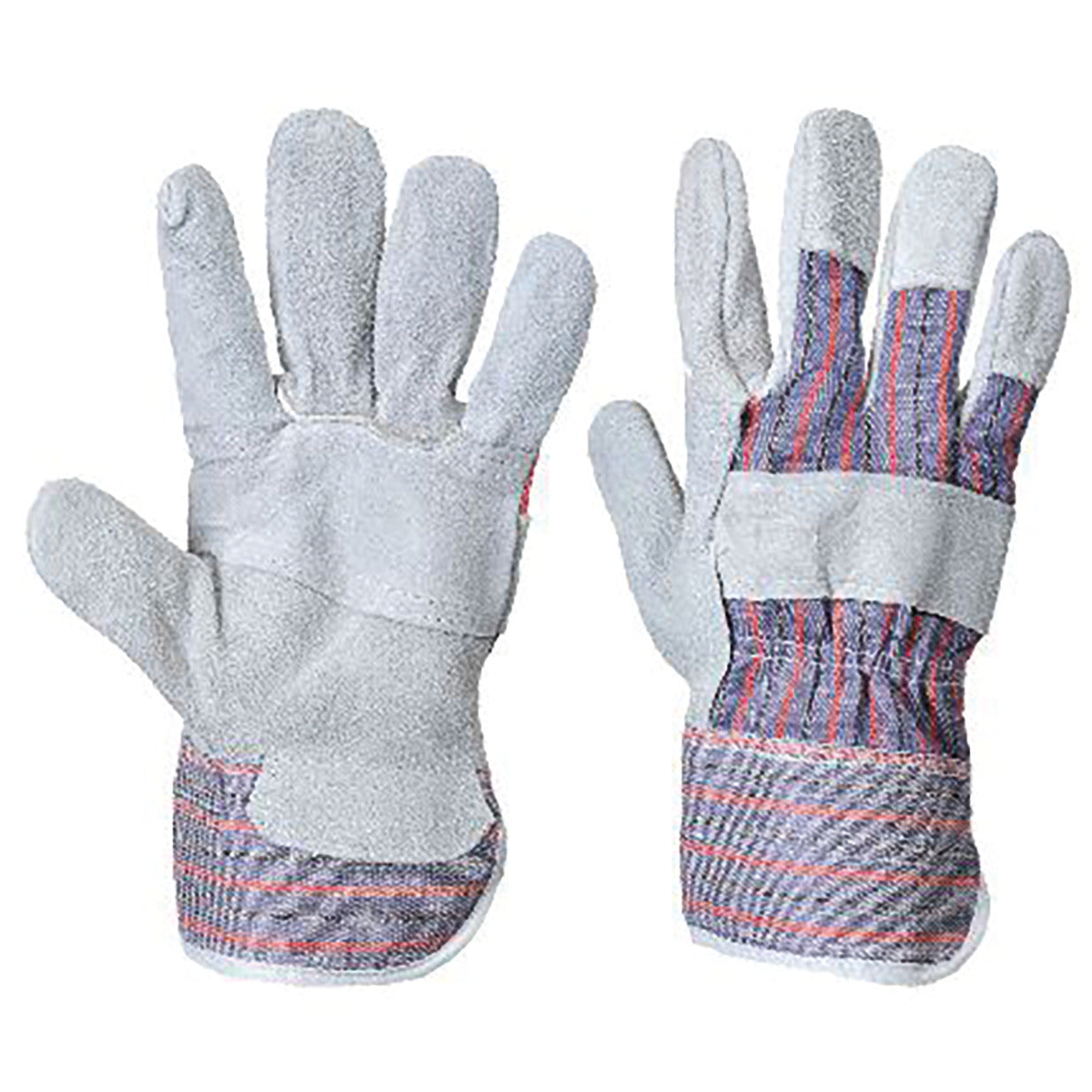 Canadian Rigger Gloves Grey Leather