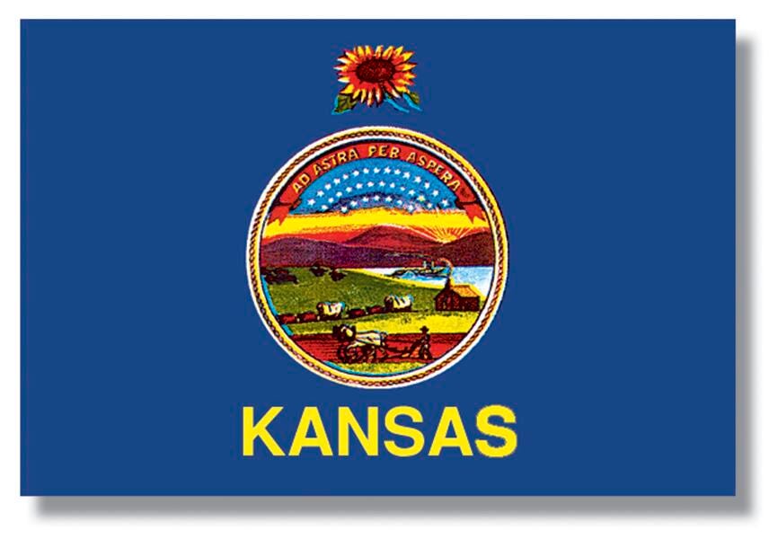 FLAG - KANSAS OUTDOOR - 3 X 5 FEET
