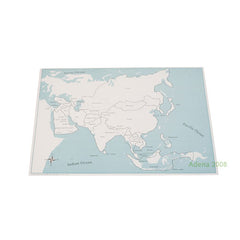 Labeled Asia Control Map