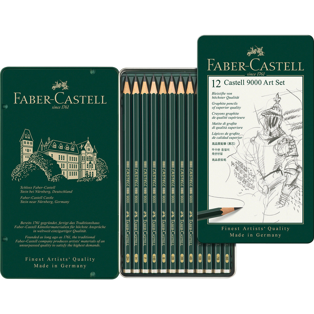 Pencil Faber 9000 Art Set 9B-H Pk12