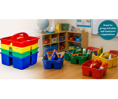 Eduplan Classroom Caddies Assorted Colour Pack of 4