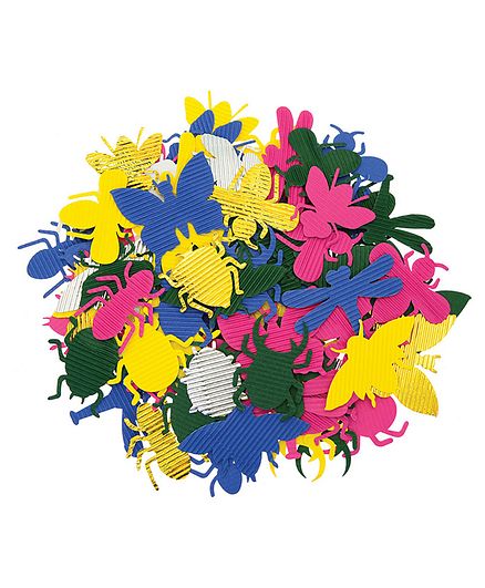 SCO CORRUGATED PAPER SHAPES BUGS ASSORTED 100PCS -Min Qty 12
