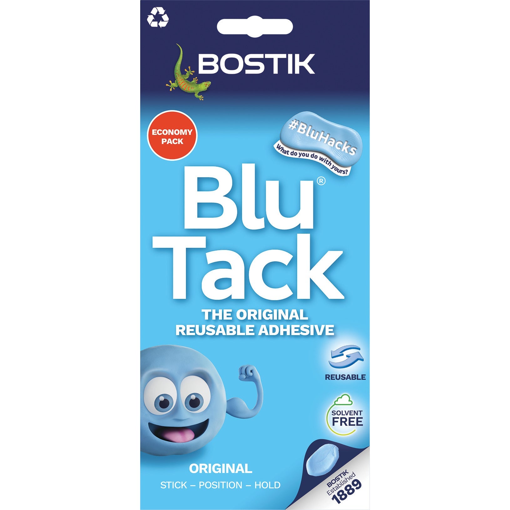 Blu-Tack Economy 90G Pack12