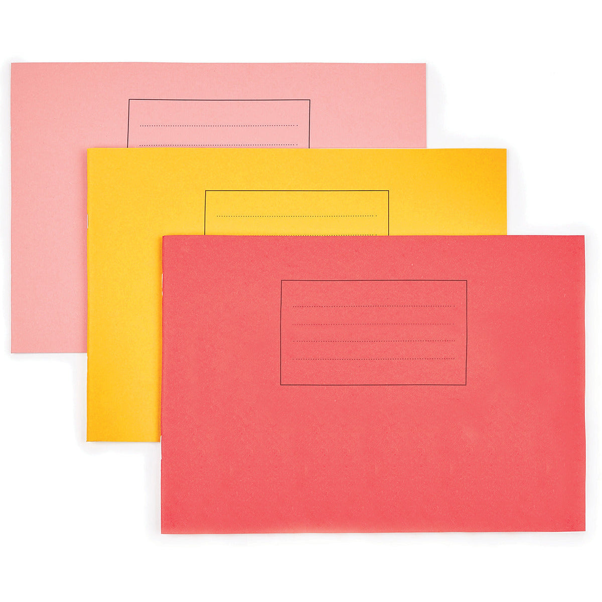 A4 Ex Bk Landsc 48Pg Plain Pink X 25