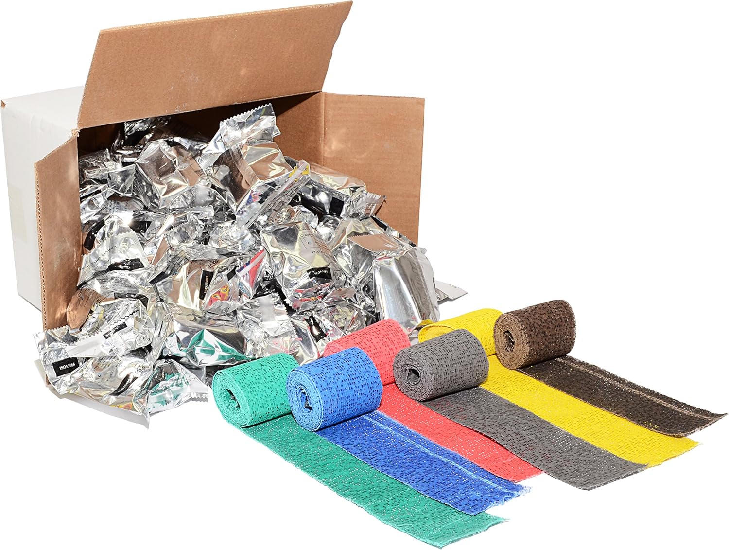 SCO MODROCK COLOURED ROLL ASSORTED 60MM X 2M 48PCS -Min Qty 1