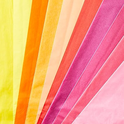 SCO TISSUE PAPER WARM-COOL COLOURS ASSORTED 508X762MM -Min Qty 12