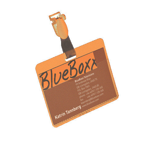 Security Pass Holder Blue Box 25