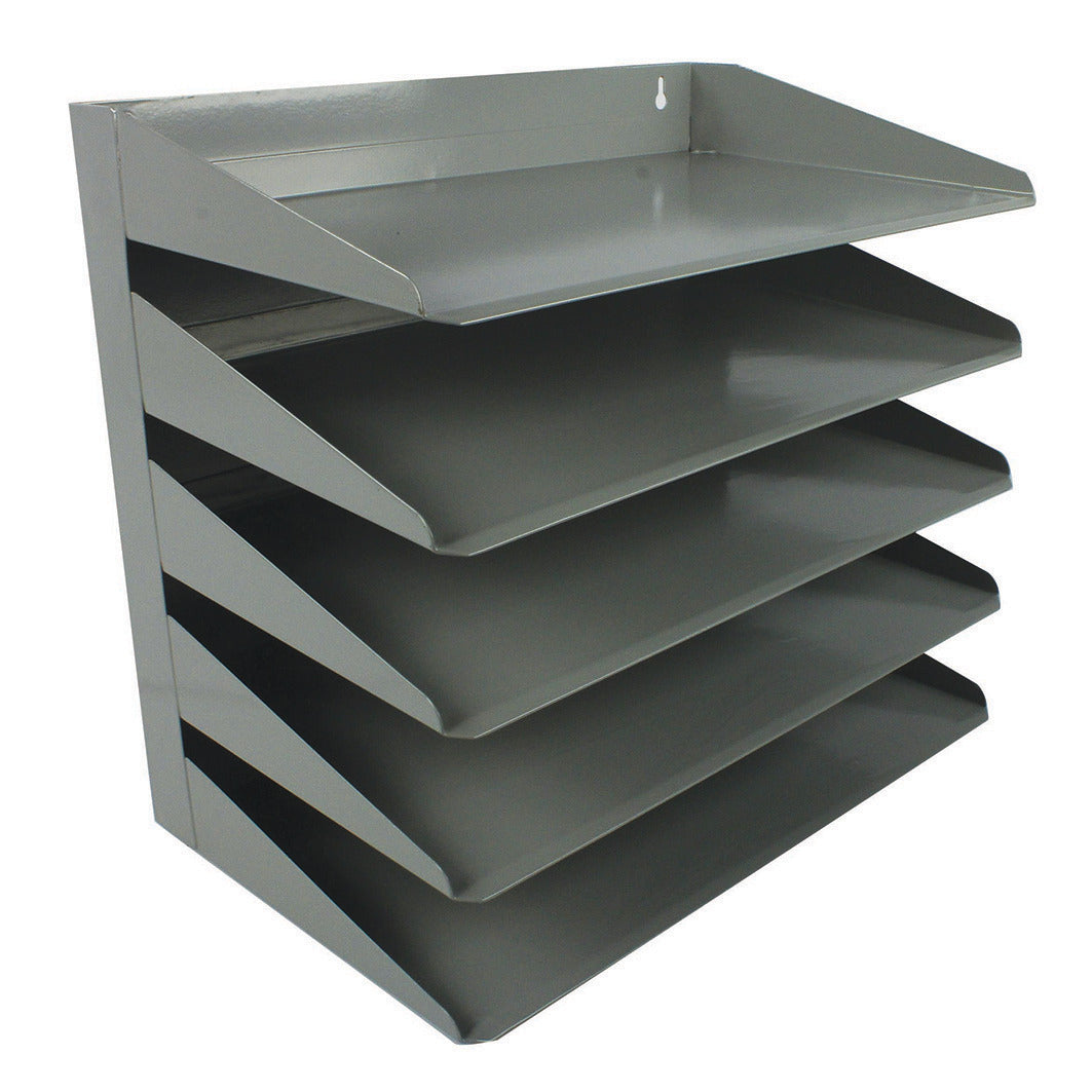 Tray Letter 5 Tier Steel Grey