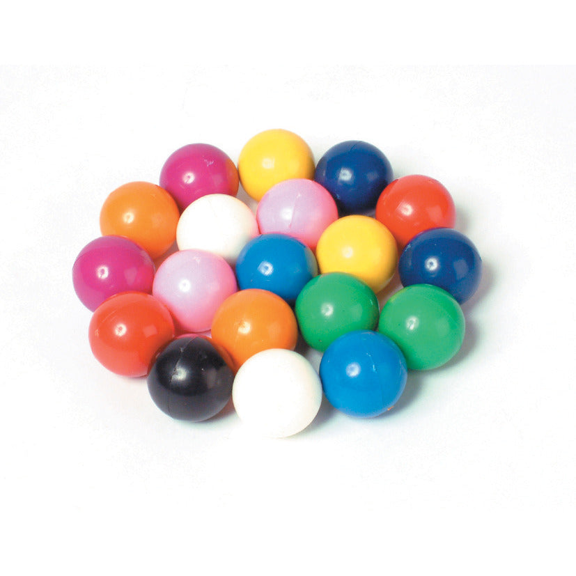 Magnetic Plas.Marbles Asst.Col.Pk20