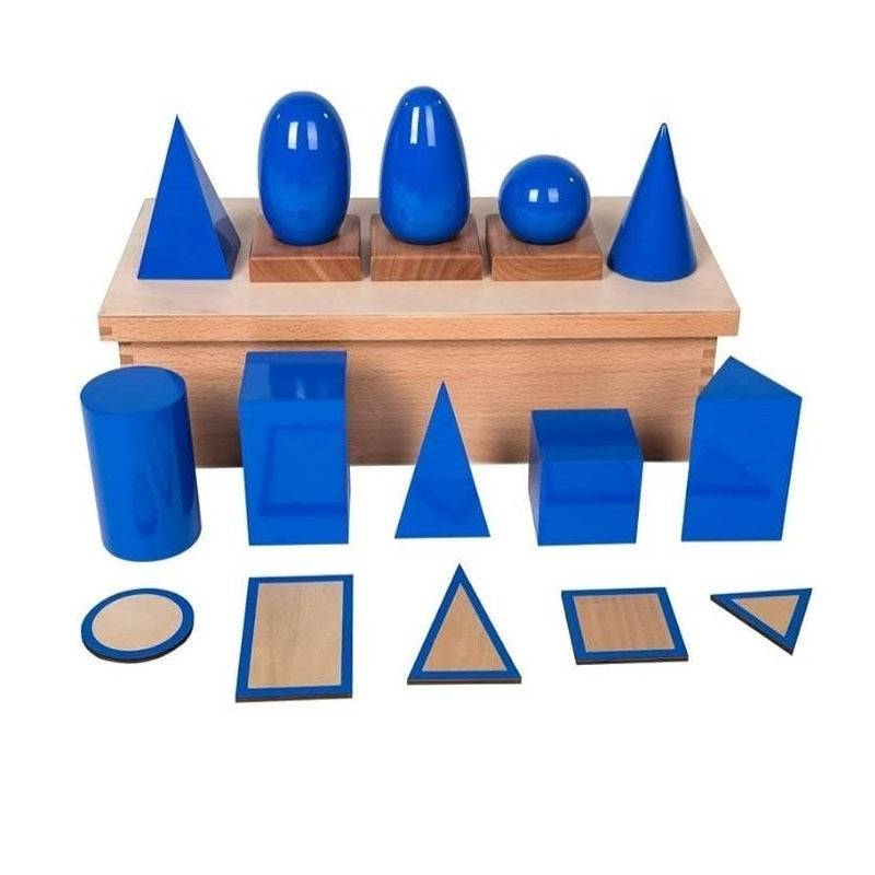 Geometric Solids with Stand, Bases, and Box
- Glossy