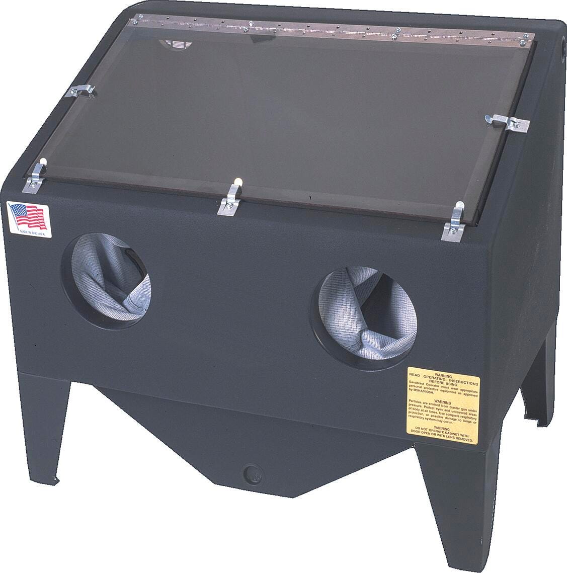 ALC - POLYMER BENCH TOP CABINET BLASTER WITH TRIGGER GUN - 30 X 20 IN