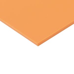 Pastels Cast Acrylic 3mm Sheet - Orange Fizz 600 x 400mm