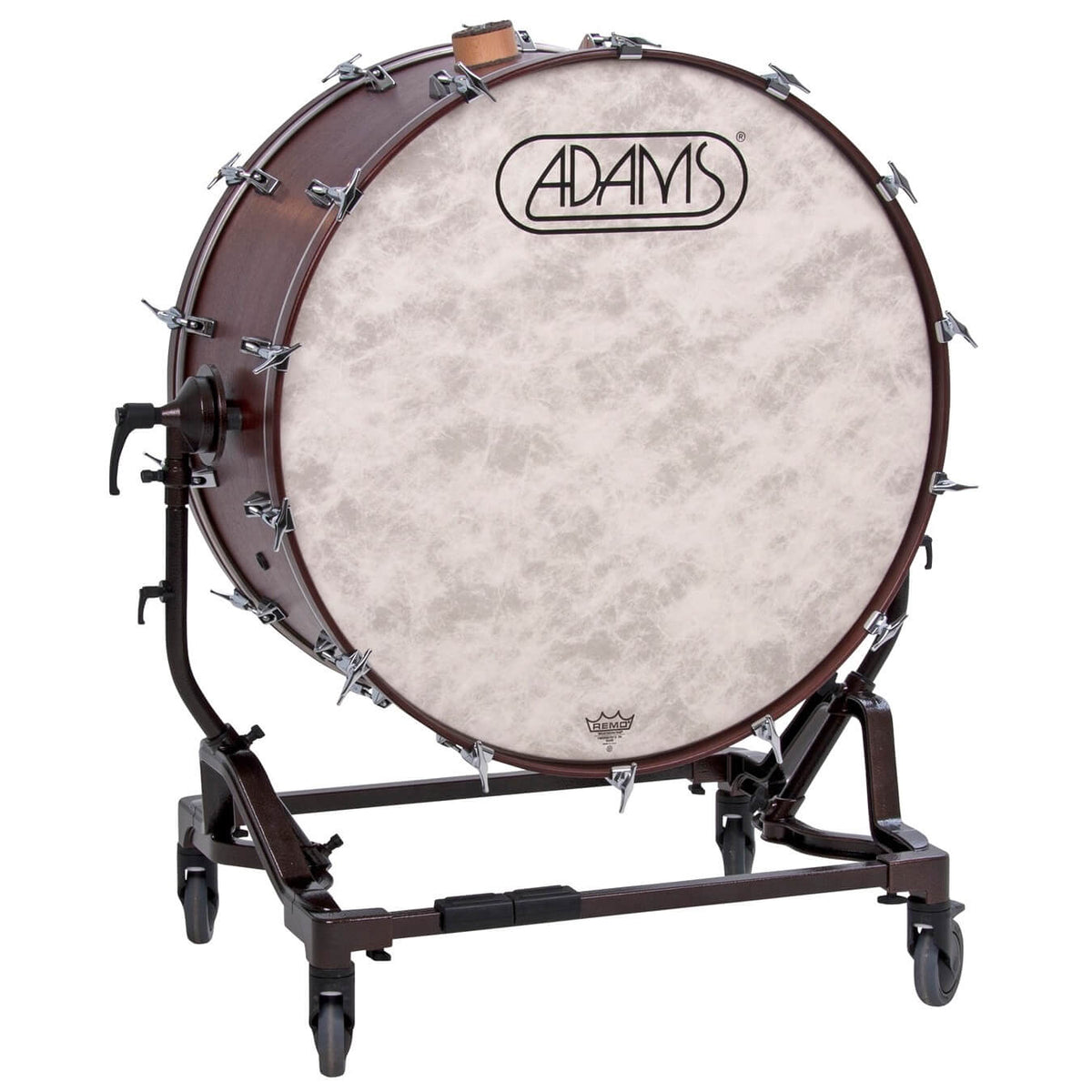Adams Concert bass drum with tilting stand and cymbal holder - 36\"
