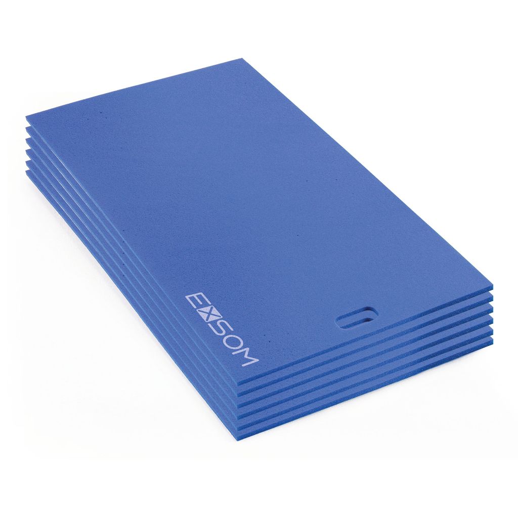 EXSOM CLASSIC AEROBICS MAT BLUE, SET OF 6