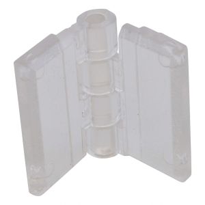 Clear Acrylic Mini Hinge 33 x 25mm - Pack of 10
