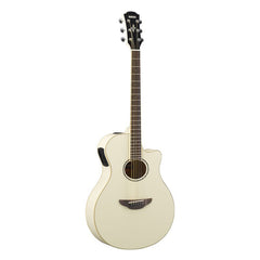 Yamaha APX600 4/4 cutaway electro-acoustic guitar in gloss - Vintage white