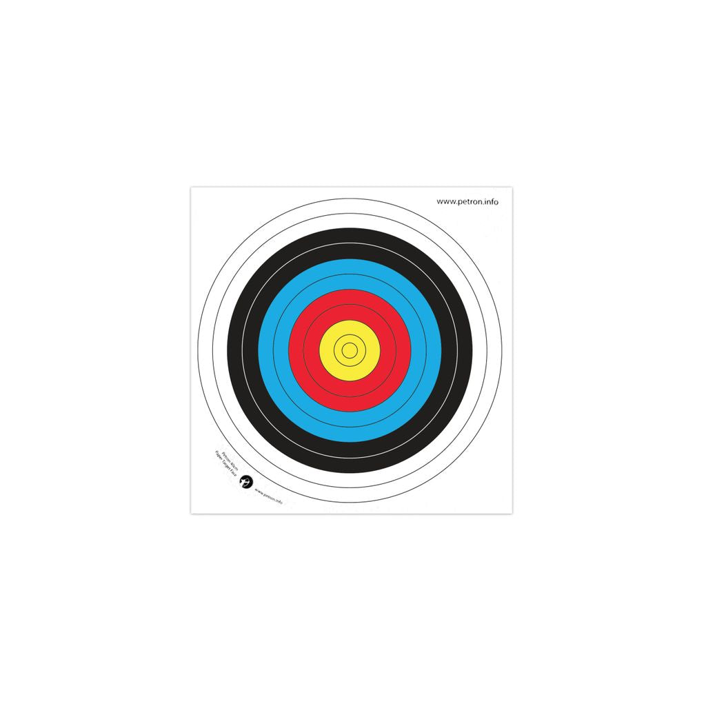 PAPER ARCHERY TARGET FACE 60CM, PACK OF 10