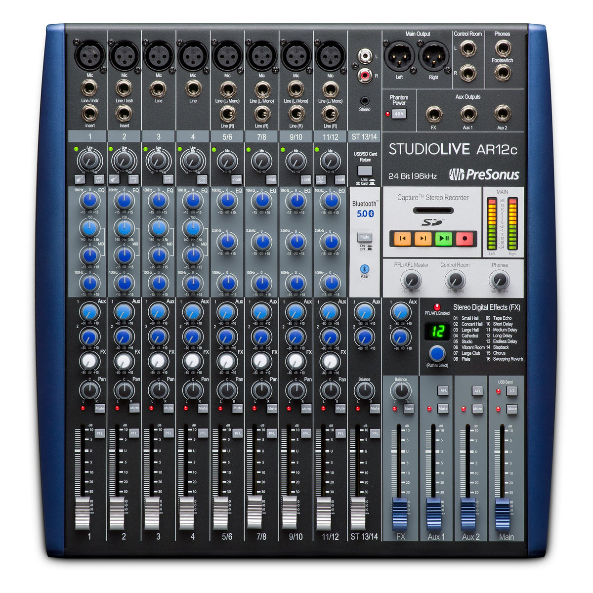 StudioLive AR12c USB 14-channel hybrid mixer
