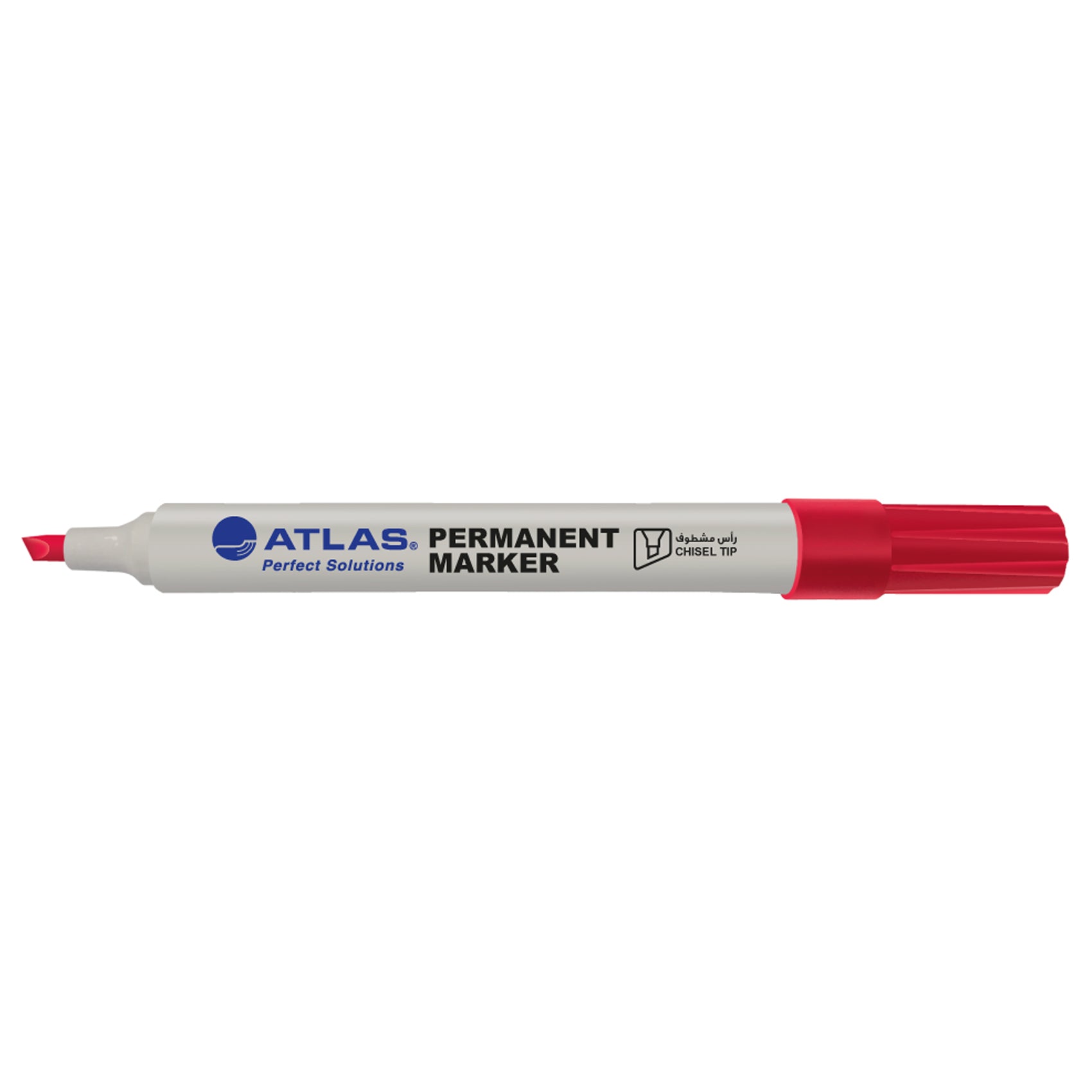 Atlas, Permanent Marker Chisel Red