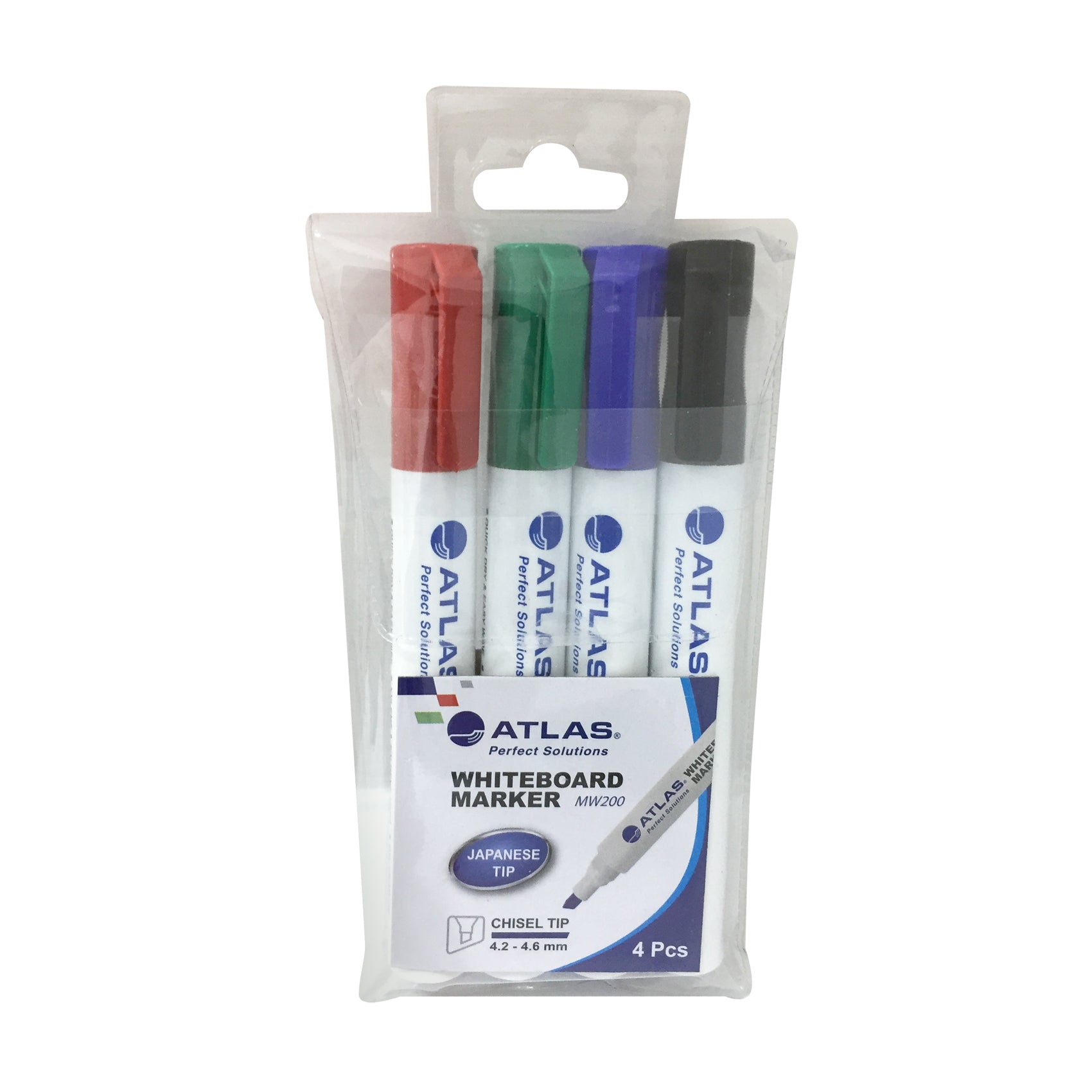 Atlas, White Board Marker Chisel PAC=04EA