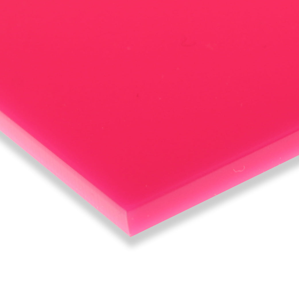 Standard Cast Acrylic 3mm Sheet - Solid Hot Pink 600 x 400mm