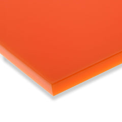 Standard Cast Acrylic 3mm Sheet - Solid Orange 600 x 400mm