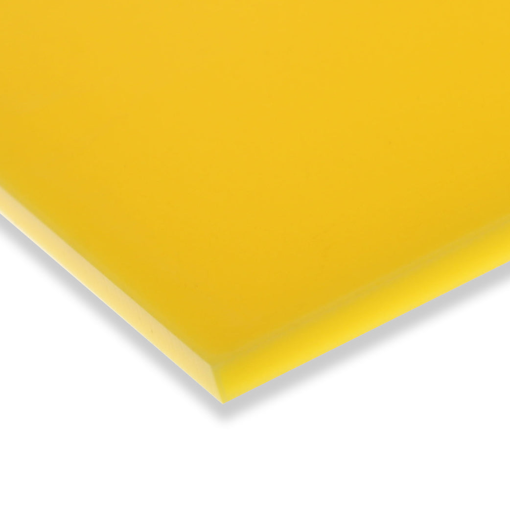 Standard Cast Acrylic 3mm Sheet - Solid Yellow 600 x 400mm