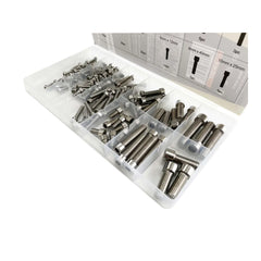 Hex Cap Bolts Stainless Steel - 106 Piece