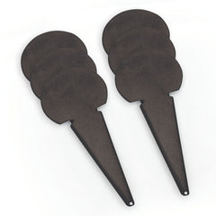 PLAIN THROWING MARKER 75MM, BLACK, SET OF 6