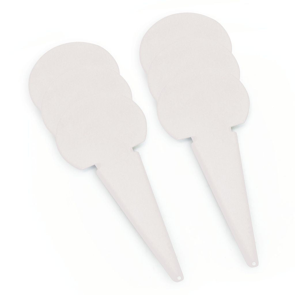 PLAIN THROWING MARKER 75MM, WHITE, SET OF 6