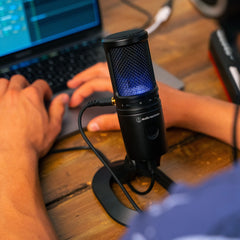 Audio-Technica cardioid condenser USB microphone