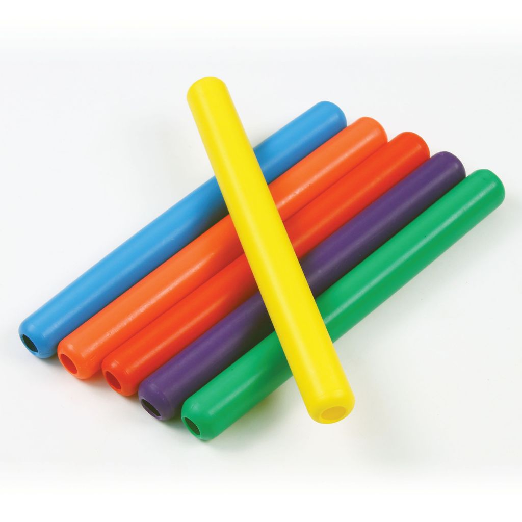 PLASTIC RELAY BATONS SENIOR, 38MM DIA, SET OF 6
