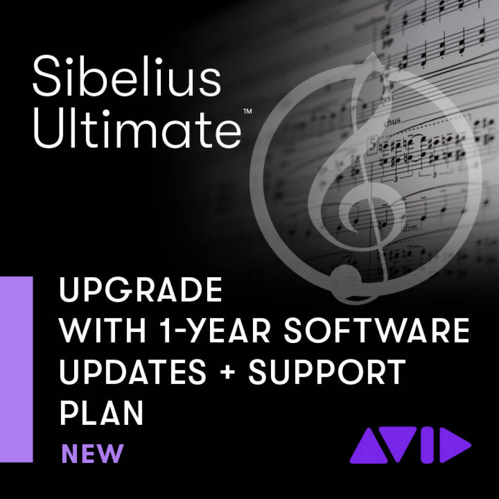 Sibelius Ultimate – 1-Year Support & Upgrade Plan