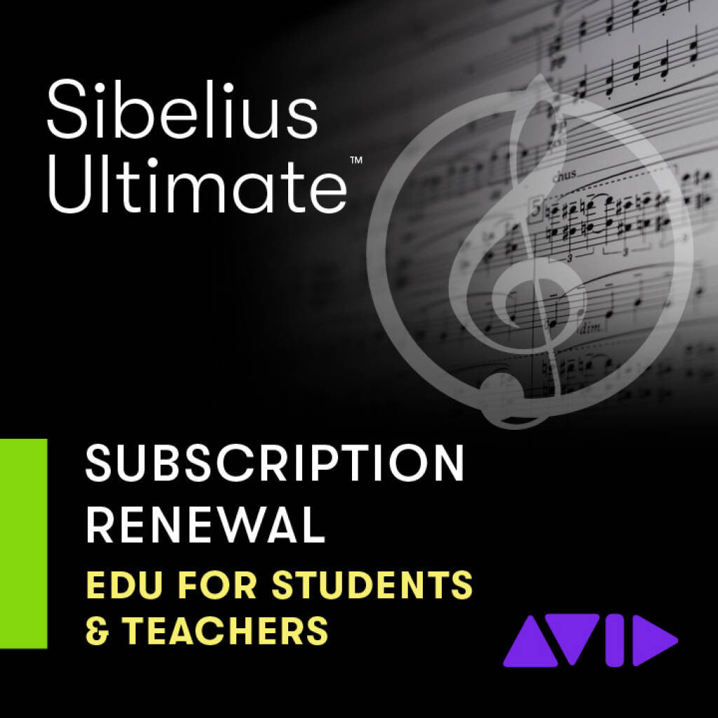 Sibelius Ultimate Education Multiseat Licence – Annual Subscription Renewal (Networked)