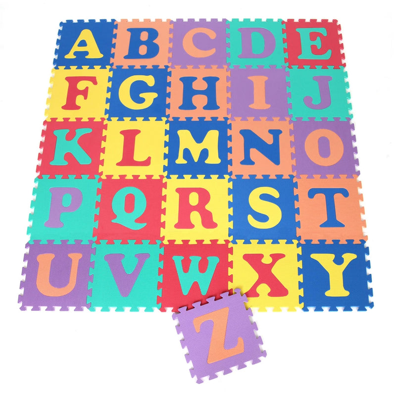DS Alphabet Interlocking Mats (Set of 26) Multicolor