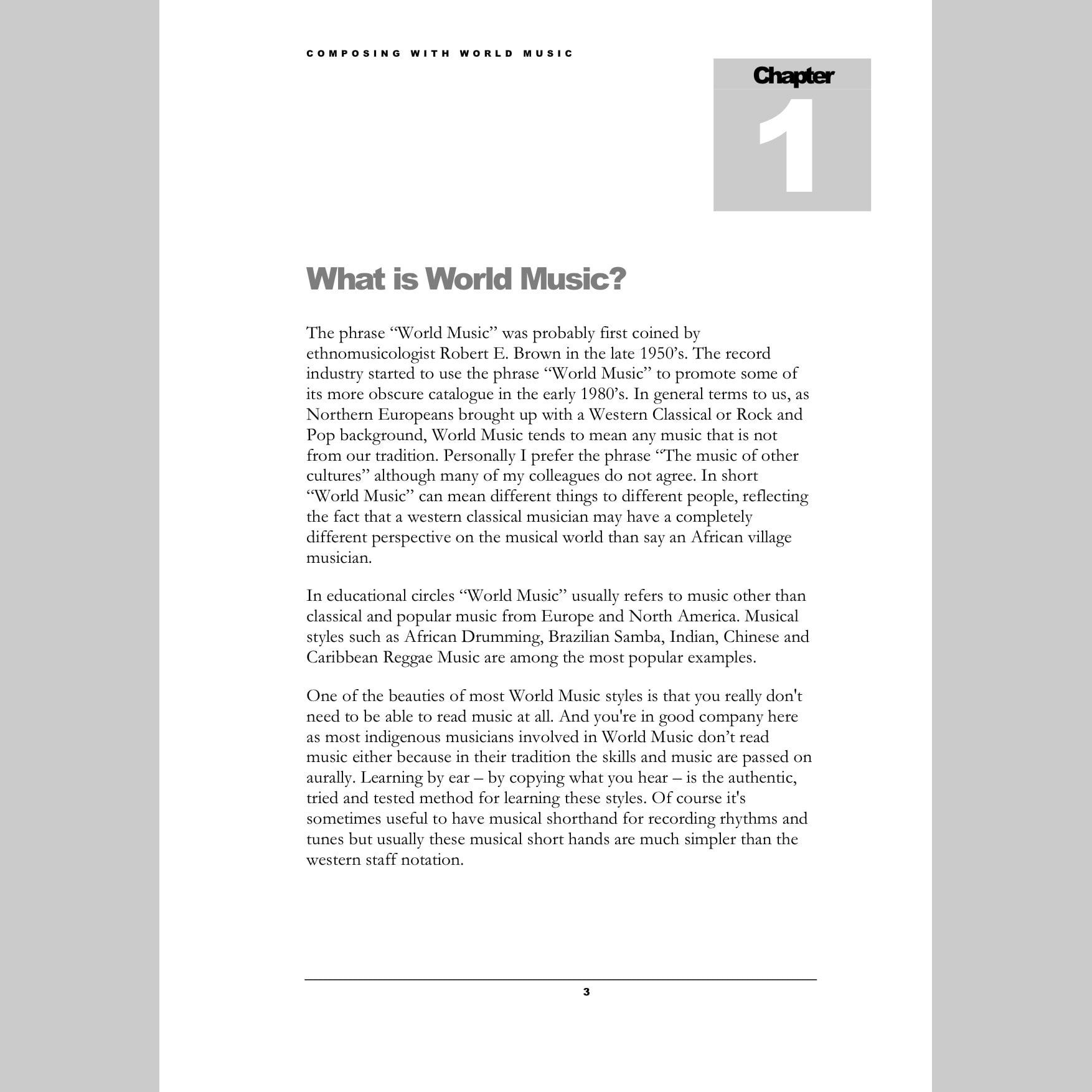 Andy Gleadhill\'s Composing with World Music